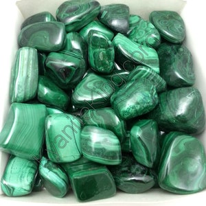 Deep Love Malachite Tumbled Gemstone Wholesale
