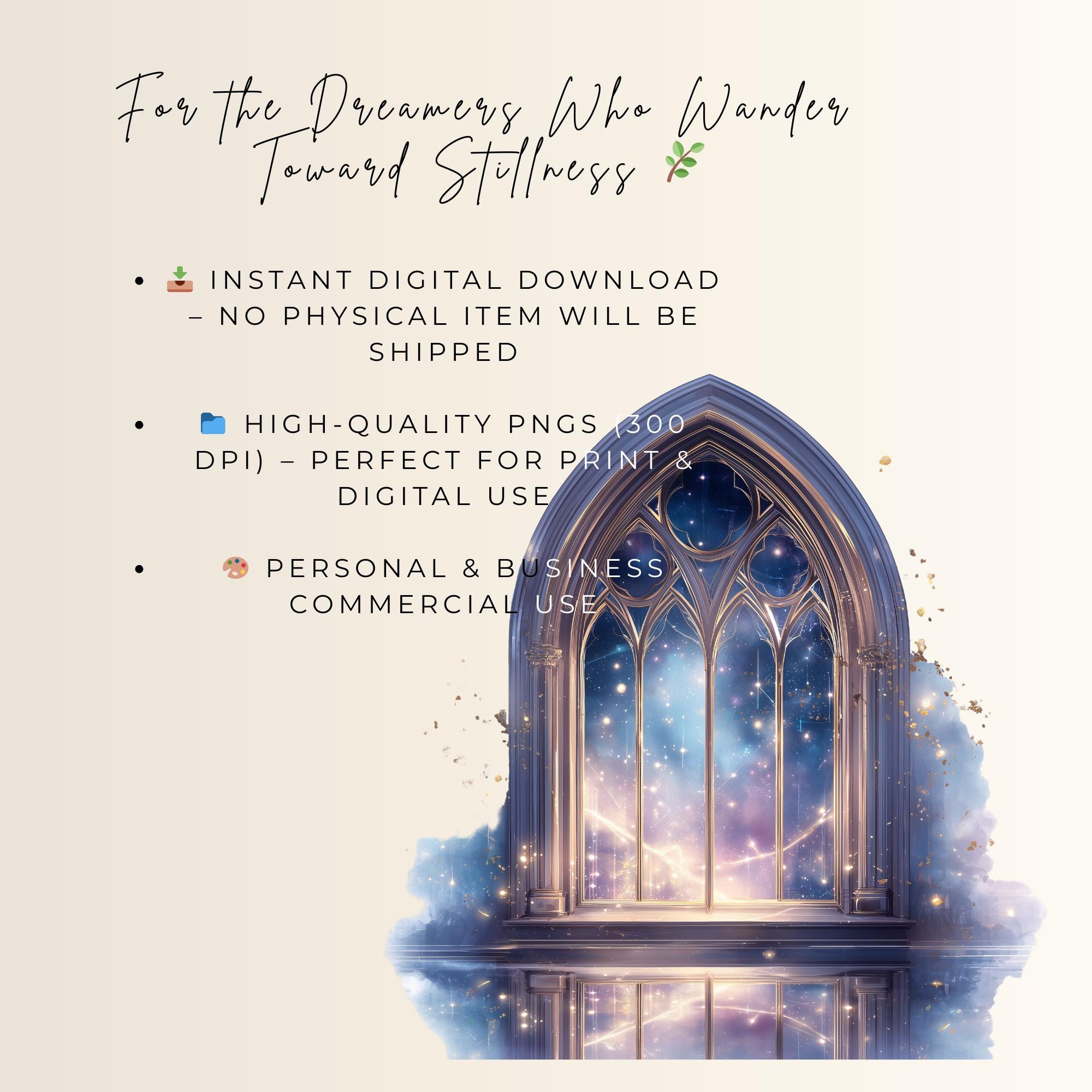 22 Celestial Windows Clipart: Fantasy Window Pngs | (PNG, 300 DPI ...