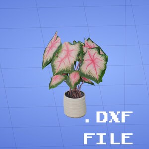 Archivo .DXF de BlendiBlob Caladium 3D