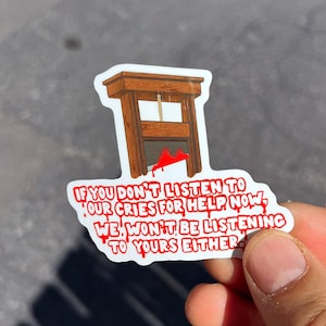 The French Way Vinyl Sticker | Guillotine Protest Sticker | American Revolution Decal