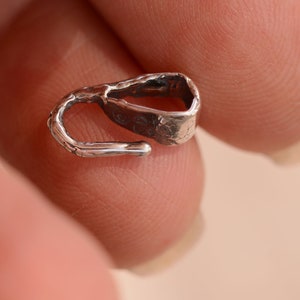 Artisan Silver Bail, Sterling Silver Bails, Our Smallest, SS-711 (ONE)