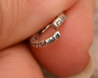 Rustic Open Links for Connecting, Sterling Silver Jump Ring Links, SS-816 (Set of2)