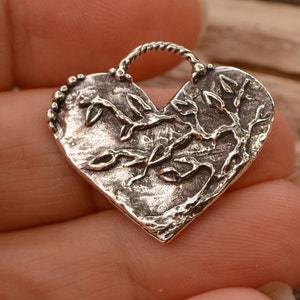 Tree of Life Heart Sterling Silver Pendant, CatD-1062