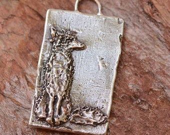 Artisan Fox Pendant in Sterling Siver, CatD-865