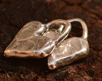 Tiny Heart Charms in Sterling Silver, SS-522 (Set of 2)