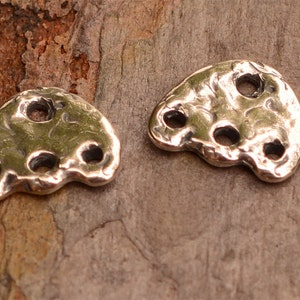 Artisan Sterling Silver 3 Hole Strand Connector for Earrings, Bracelet or Necklace, CatD-567, (TWO)