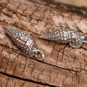 Cone Sea Shell in Sterling Silver from the Midway Islands of the Pacific, CH-481 (ONE)
