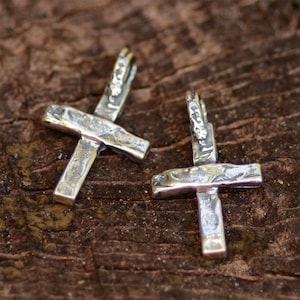 Sterling Silver Cross Charms SS-345 (TWO)