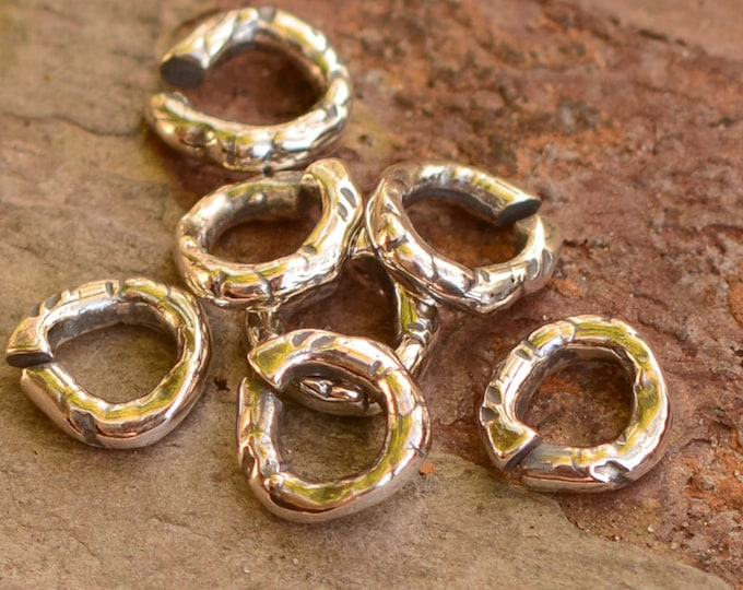 Smallest Open Jump Rings in Sterling Silver, JR626 set of 2 Etsy