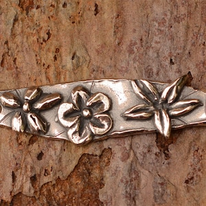 Flower Connector Link for Bracelet Focal in Sterling Silver, CatD-683