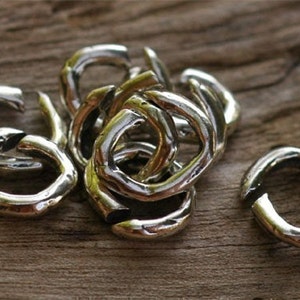 Perfect Artisan Open Jump Ring in Sterling Silver (Set of 6)