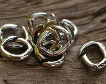 Perfect Artisan Open Jump Ring in Sterling Silver (Set of 6)