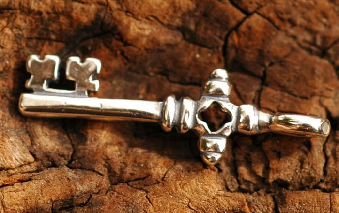 Sterling Silver Coptic Key Cross, R-528