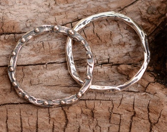 Artisan 19mm Dotted Link in Sterling Silver CatD-226 (Set of 2)