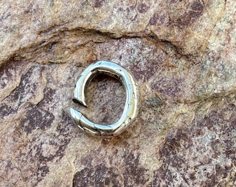 Artisan Sterling Silver Open Jump Rings, 9mm-8mm, SS-166 (ONE)