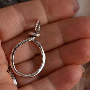 Artisan Charm Holder that Opens in Sterling Silver, CatD-1091