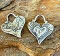 Layered Heart Charm, Small, in Sterling Silver, SS-208 (ONE)