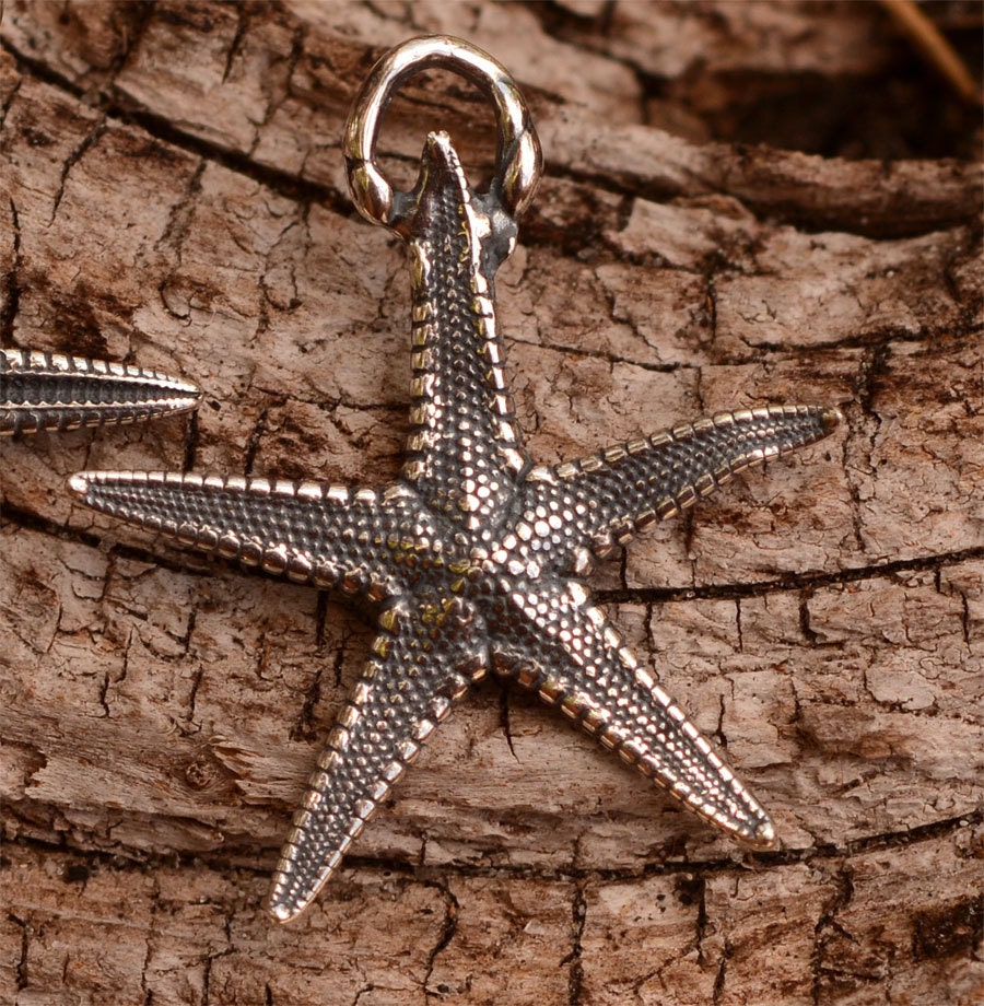 Starfish Charm in Sterling Silver SS 455 ONE Etsy