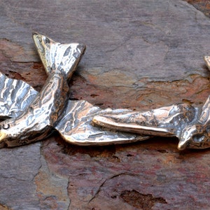 Soaring Birds Necklace Focal in Sterling Silver, CatD-429
