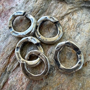 Jump Ring Links Sterling Silver, Open, SS-268 (Set of FIVE)