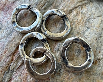 Jump Ring Links Sterling Silver, Open, SS-268 (Set of FIVE)