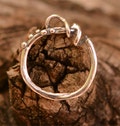 Small Sterling Silver Charm Holder