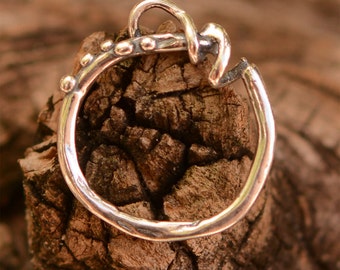 Small Charm Holder, Sterling Silver Add a Charm Holder