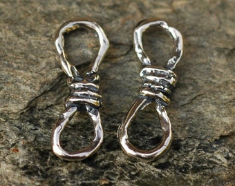 Artisan Figure 8 Links in Sterling Silver, CatD-249, (TWO)