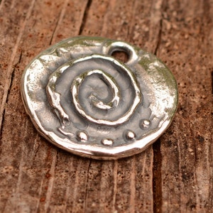 Sacred Spiral Charm in Sterling Silver, SS-351 image 3