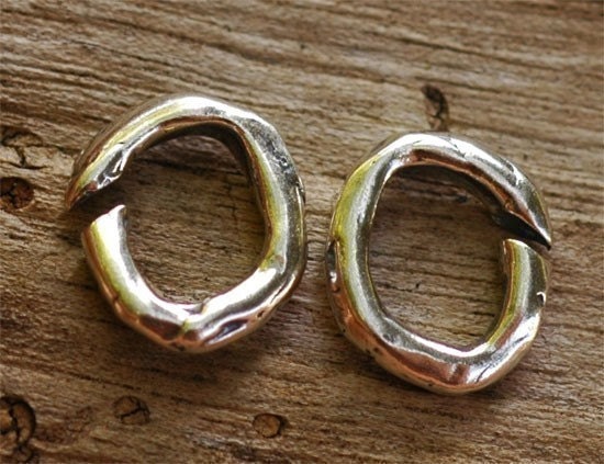 Perfect Artisan Open Jump Rings in Sterling Silver SS-166, (set of 2 ...