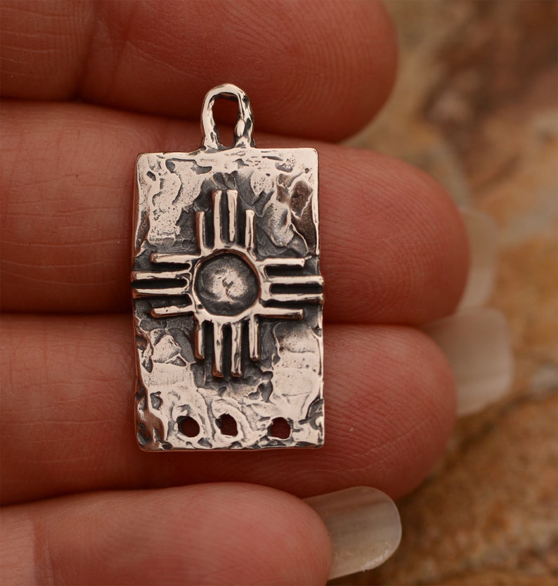 Sterling Silver Zia Cross Pendant or Connector Catd799 ONE Etsy