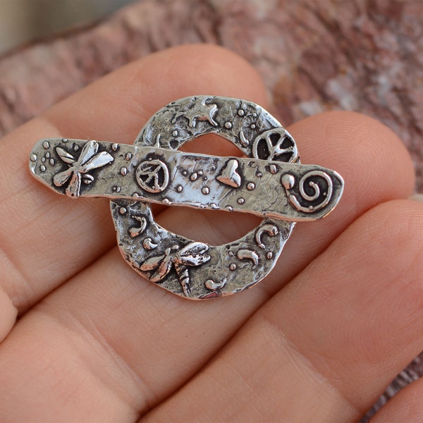 Artisan Nature Toggle, Sterling Silver, SS-884-1131