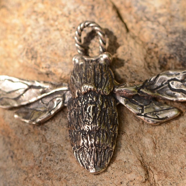 Honey Bee Pendant in Sterling Silver, CatD-876