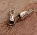 Fabulous Sterling Silver End Caps, Fits 4mm Leather Cord, BC-575 (PAIR) 