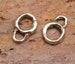 Connector Attachment Rings Sterling Silver, Spacer Bead for Charms, SS-339 