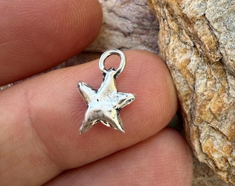 Chunky Little Star Sterling Silver Charm, SS-1145