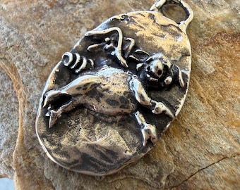 Artisan Flying Pig Pendant or Charm, SS-861
