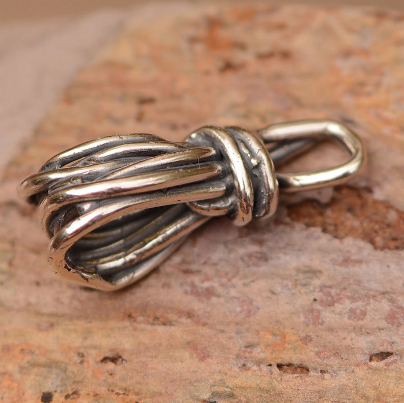 Artisan Wire Wrap Sculpted Bail // Sterling Silver Bails // Etsy