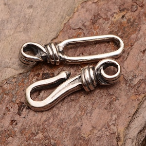 Artisan Chunky Hook and Eye Sterling Silver, PX-1070