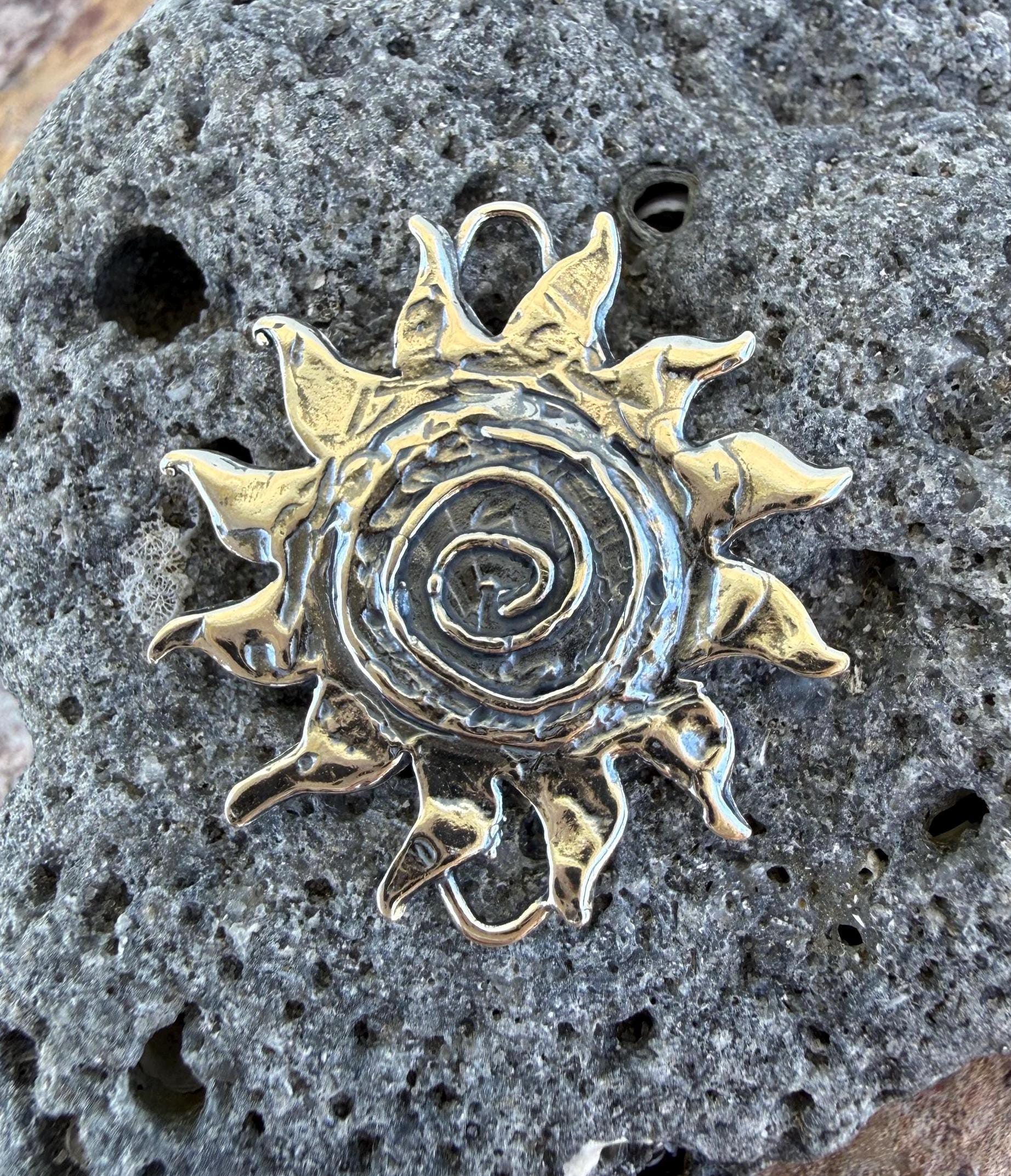 s*i様 LE MOON spiral sun necklace (silver LE MOON spiral sun 