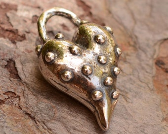 Artisan Prickly Heart Too Pendant in Sterling Silver, SS-209A