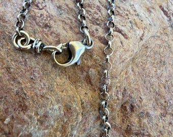 Rolo Link Chain Necklace, 2.5mm Sterling Silver,  SS-10336