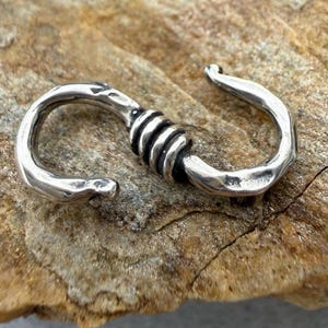 Artisan S Hook in Sterling Silver, With or Without Rings, SS-199