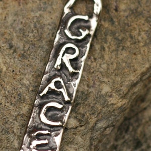 Grace Tag Charm in Sterling Silver CH-237s