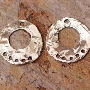 Artisan Sterling Silver Earring Chandeliers, Bohemian Style Findings, CatD-715 (PAIR)