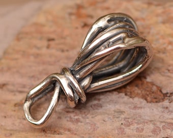 Artisan Wire Wrap Sculpted Bail // Sterling Silver Bails // CatD-748