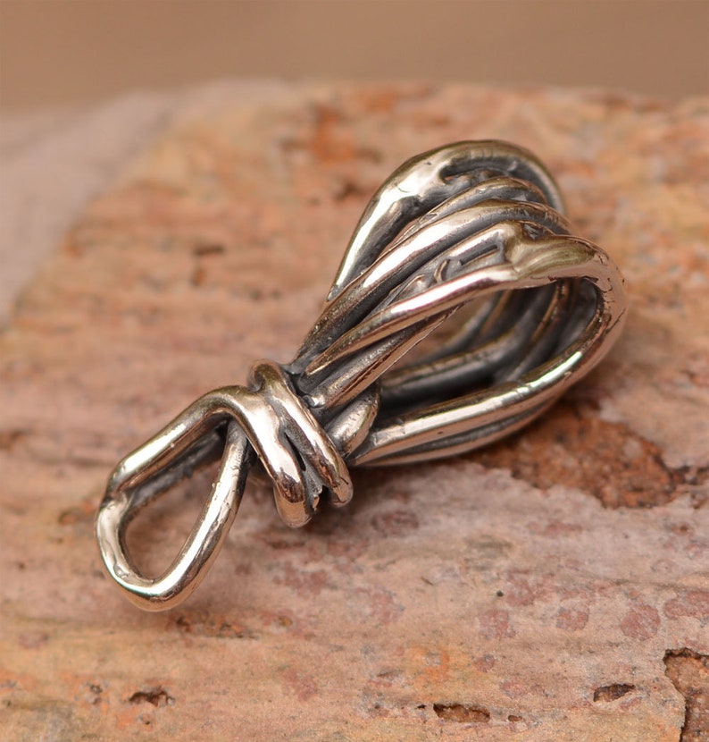 Artisan Wire Wrap Sculpted Bail // Sterling Silver Bails // Etsy