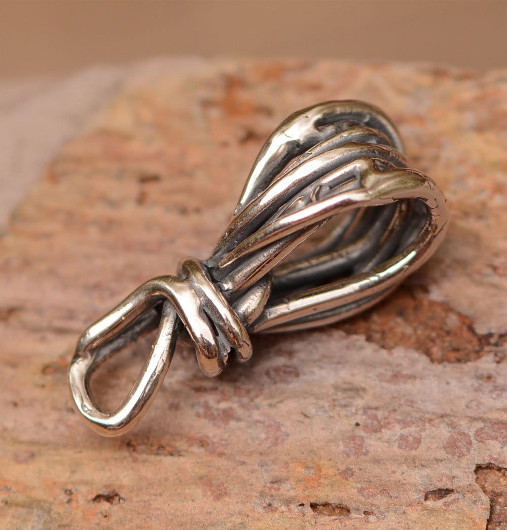 Artisan Wire Wrap Sculpted Bail // Sterling Silver Bails // FN-748