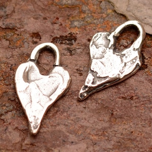 Tiny Heart Charms in Sterling Silver, SS-421