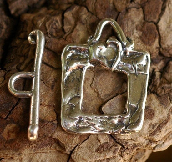 Heart on a Square Too Toggle in Sterling Silver, CL-07-130b